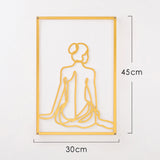 Woman Silhouette Metal Pendant