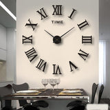 Frameless Roman Numerals Clock