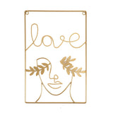 Woman Silhouette Metal Pendant