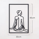 Woman Silhouette Metal Pendant