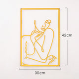 Woman Silhouette Metal Pendant