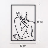 Woman Silhouette Metal Pendant